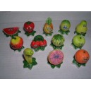 Fèves Fruits - 12 fèves - Série complète